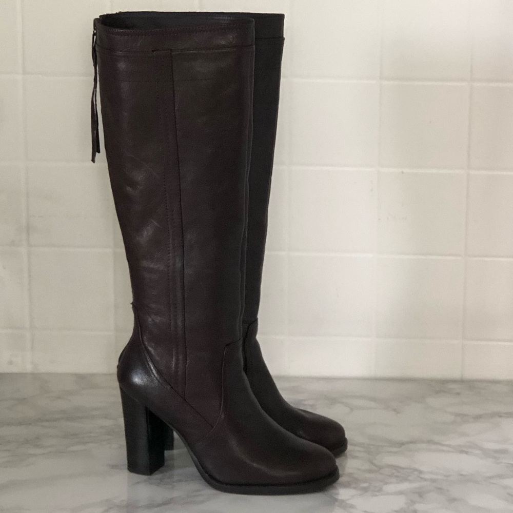 Adrienne Vittadini - Tall Dark Brown Boots Sz 9.5